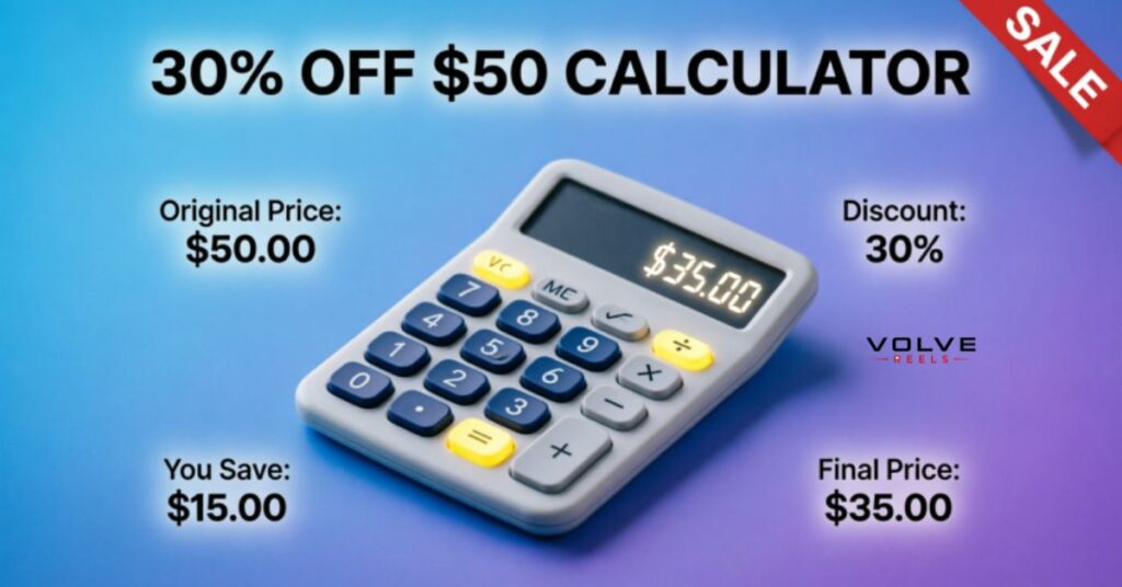 30 Percent Off 50 Dollars Calculator