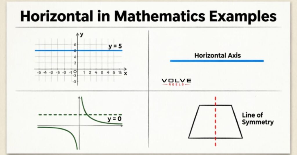 Horizontal in Mathematics Examples
