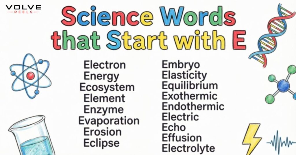 Science Words that Start with E