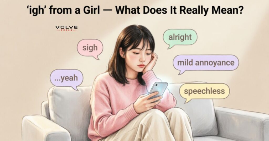 What Does igh Mean from a girl