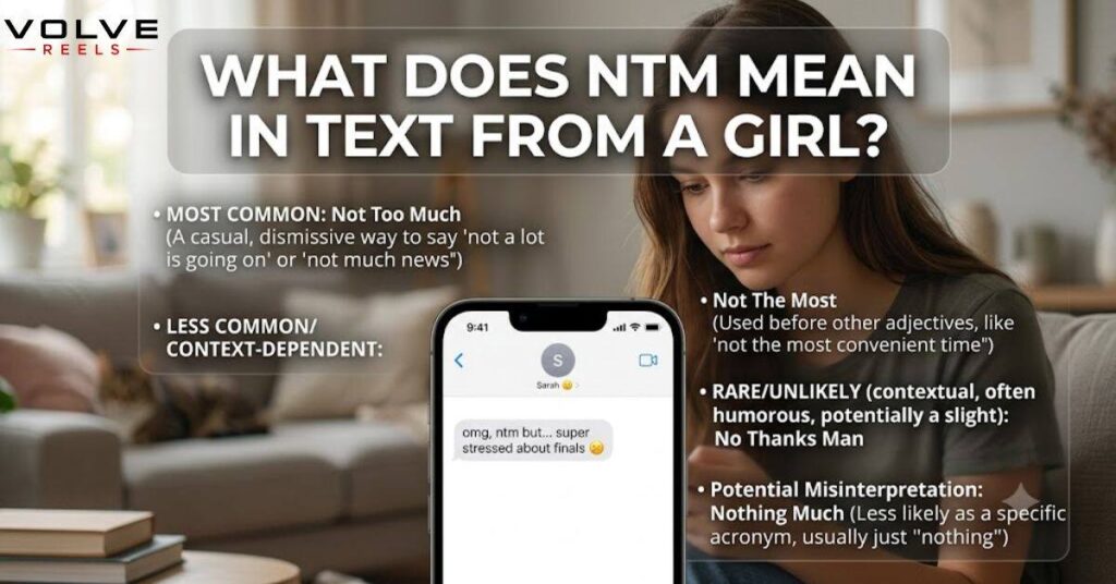 What Does NTM Mean in Text From a Girl