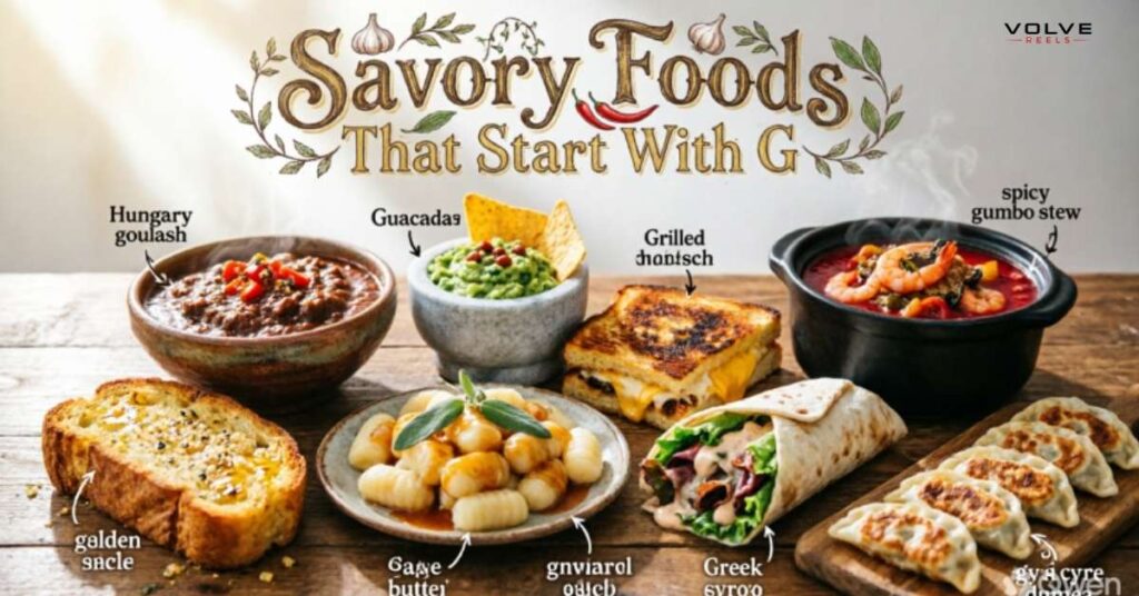 Savory Foods That Start With G